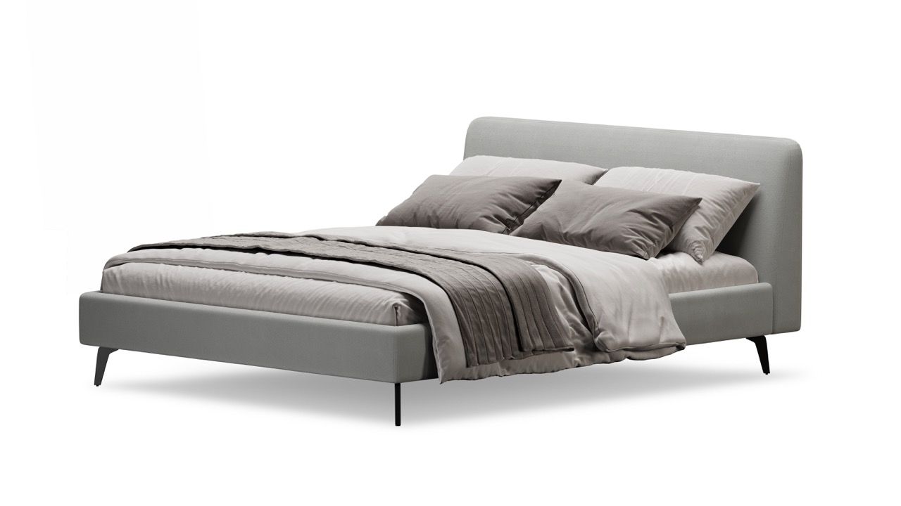 Кровать Симпл на ножках 140х200 велюр velutto soft 992