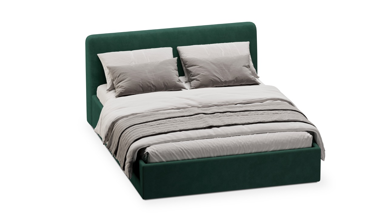 Кровать Симпл 120х200 велюр velutto soft 667