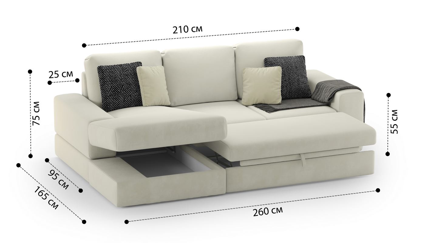 Диван угловой Даллас Тедди 005